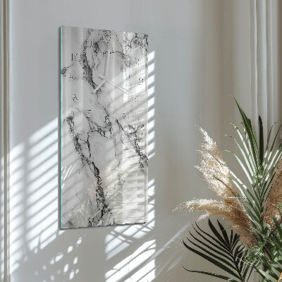Horloge rectangulaire verticale Marbre