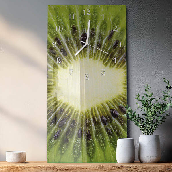 Horloge rectangulaire verticale Kiwi