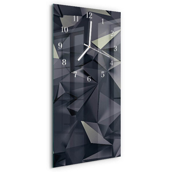 Horloge rectangulaire verticale Triangles