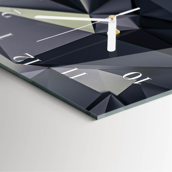 Horloge rectangulaire verticale Triangles