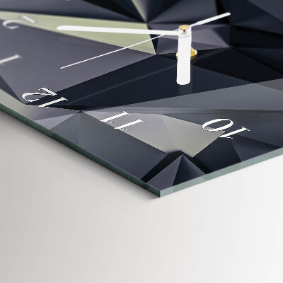 Horloge rectangulaire verticale Triangles
