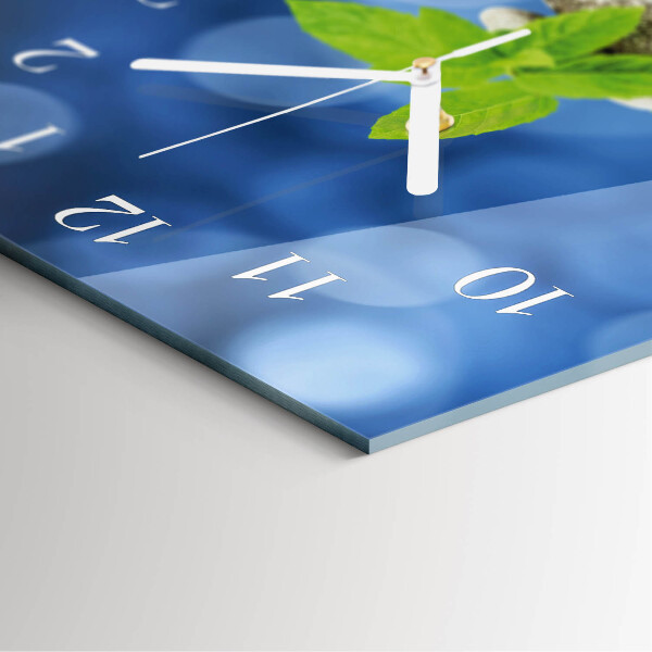 Horloge rectangulaire verticale Pierres