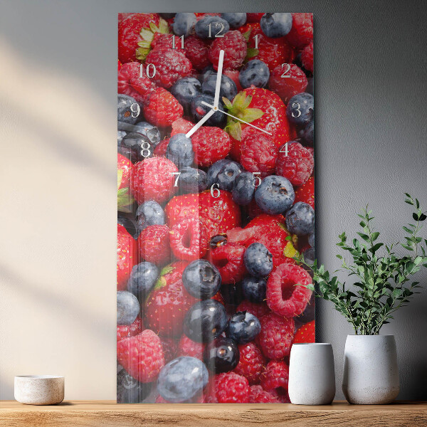 Horloge rectangulaire verticale Mélange de baies