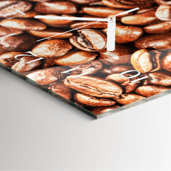 Horloge rectangulaire verticale Café en grains