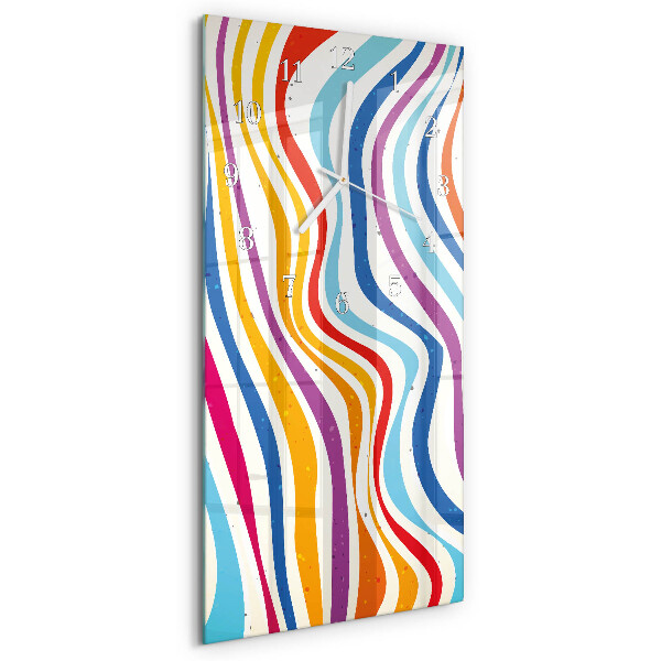 Horloge rectangulaire verticale Flots