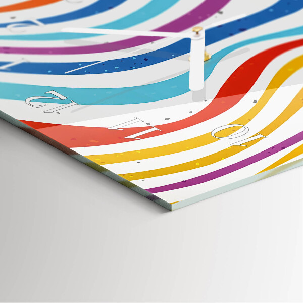 Horloge rectangulaire verticale Flots