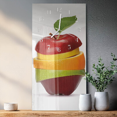 Horloge rectangulaire verticale Fruit