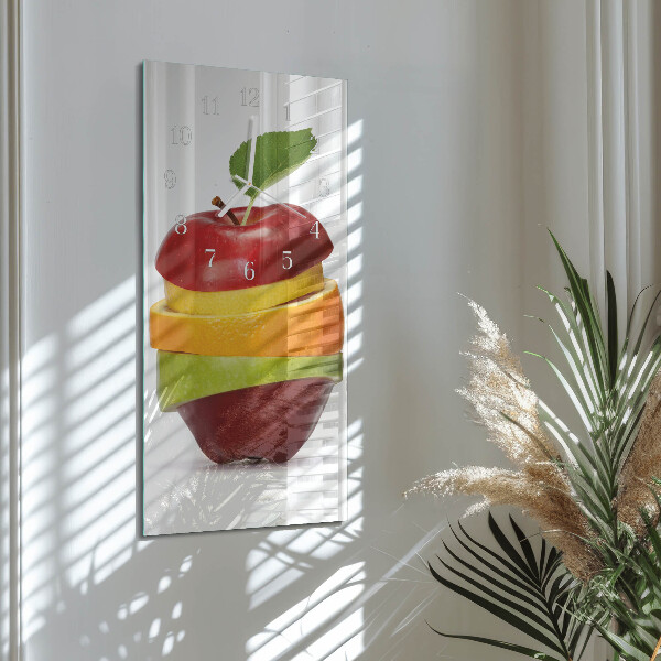 Horloge rectangulaire verticale Fruit