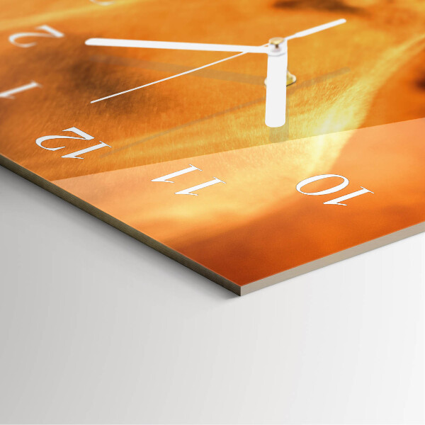 Horloge rectangulaire verticale Grains de caféine