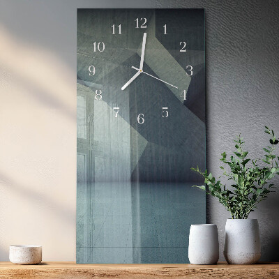 Horloge rectangulaire verticale Plaque