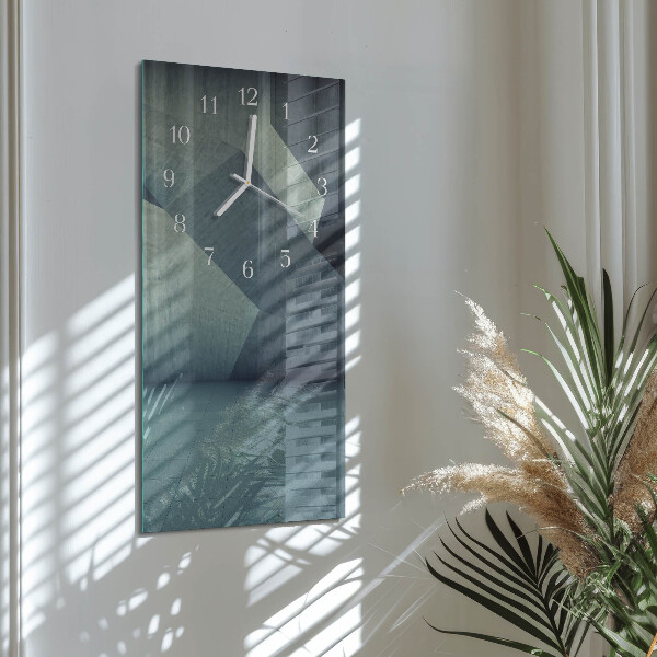 Horloge rectangulaire verticale Plaque