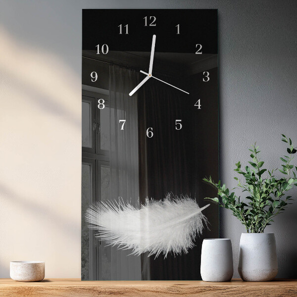 Horloge rectangulaire verticale Stylo