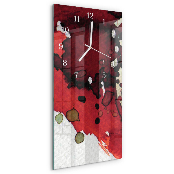 Horloge rectangulaire verticale Taches