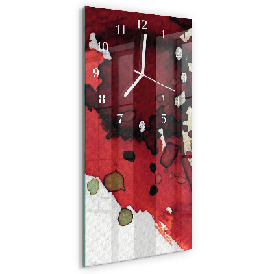 Horloge rectangulaire verticale Taches