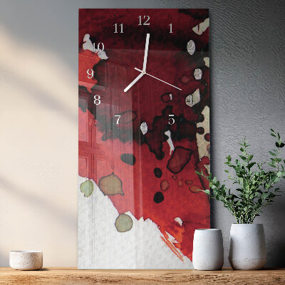 Horloge rectangulaire verticale Taches