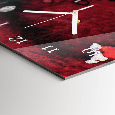 Horloge rectangulaire verticale Taches