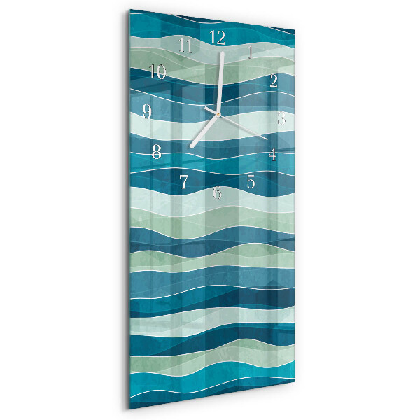 Horloge rectangulaire verticale Flots