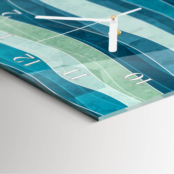 Horloge rectangulaire verticale Flots