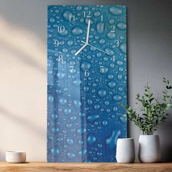 Horloge rectangulaire verticale Goutte d'eau
