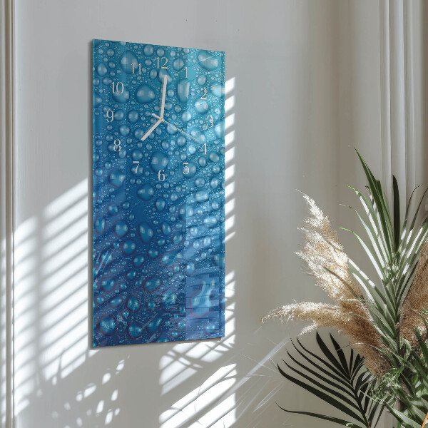 Horloge rectangulaire verticale Goutte d'eau