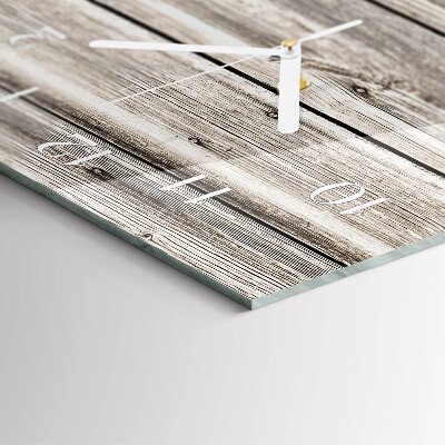 Horloge rectangulaire verticale Lattes de bois