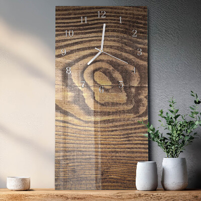 Horloge rectangulaire verticale Bois