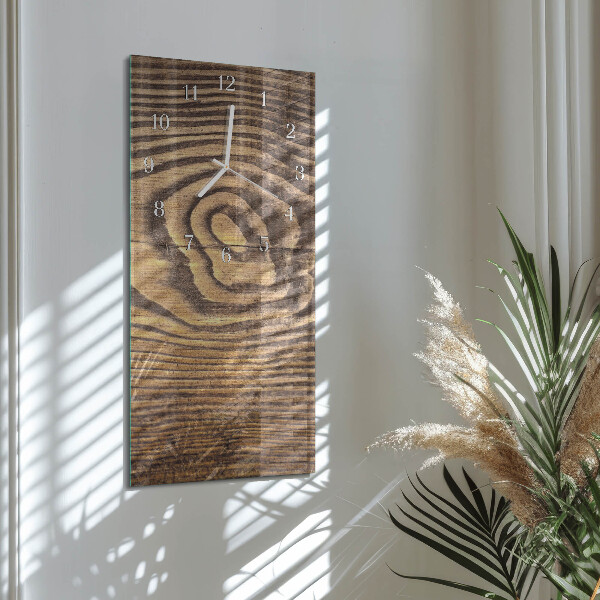 Horloge rectangulaire verticale Bois