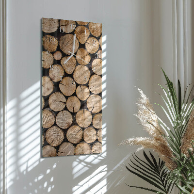 Horloge rectangulaire verticale Poutres en bois