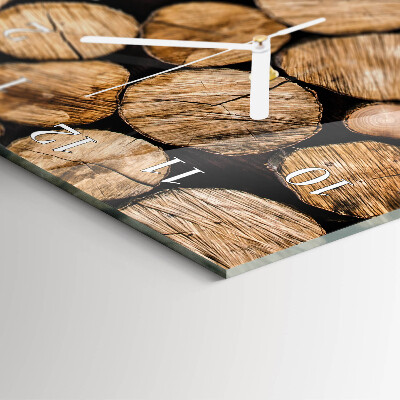Horloge rectangulaire verticale Poutres en bois