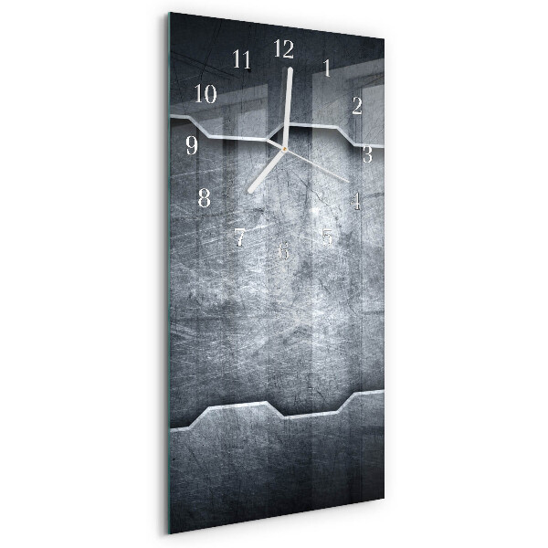 Horloge rectangulaire verticale Métal