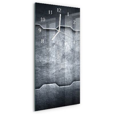 Horloge rectangulaire verticale Métal