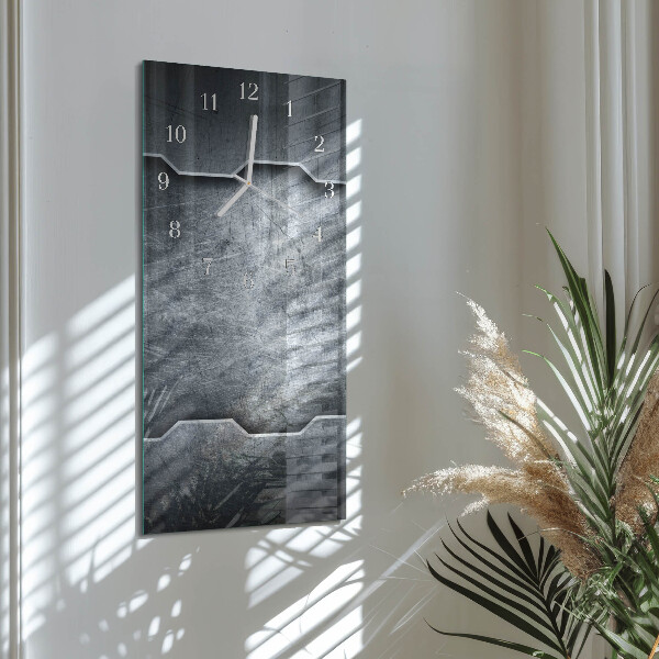 Horloge rectangulaire verticale Métal