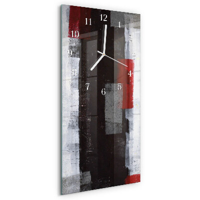 Horloge rectangulaire verticale Abstraction