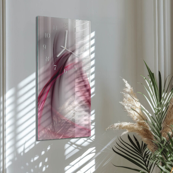 Horloge rectangulaire verticale Abstraction