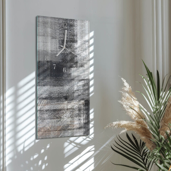 Horloge rectangulaire verticale Contraste
