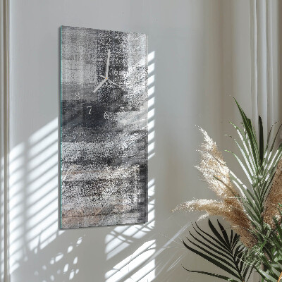 Horloge rectangulaire verticale Contraste