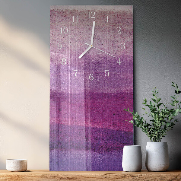 Horloge rectangulaire verticale Toile