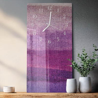 Horloge rectangulaire verticale Toile