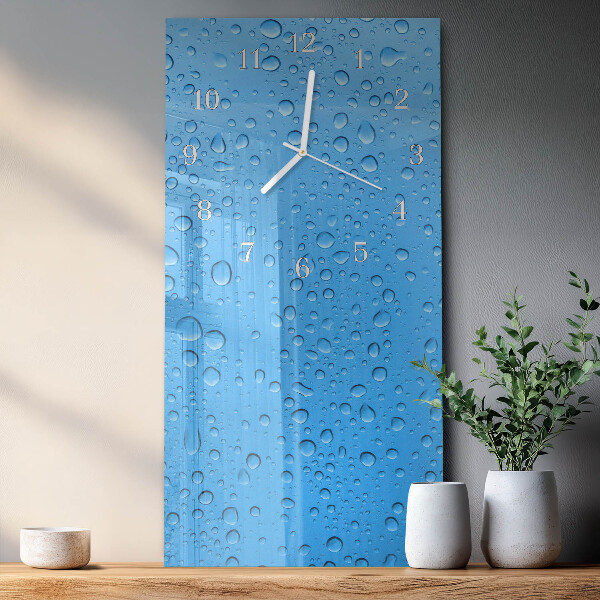 Horloge rectangulaire verticale Goutte d'eau