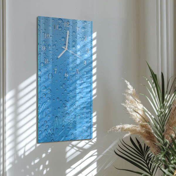 Horloge rectangulaire verticale Goutte d'eau