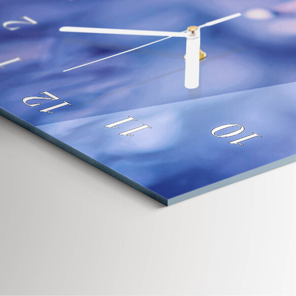 Horloge rectangulaire verticale Fleur