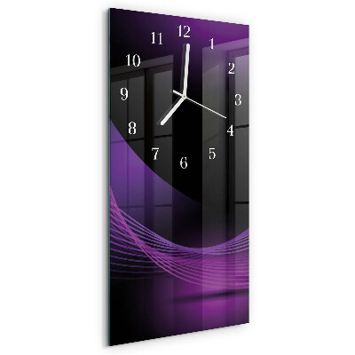 Horloge rectangulaire verticale Abstraction
