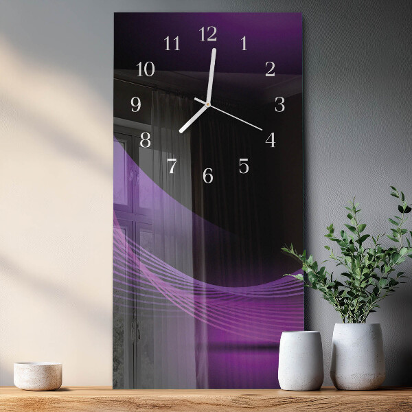 Horloge rectangulaire verticale Abstraction