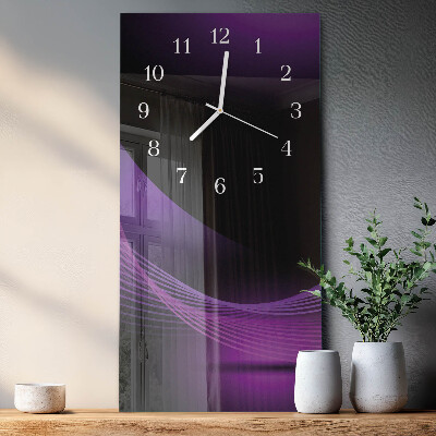 Horloge rectangulaire verticale Abstraction