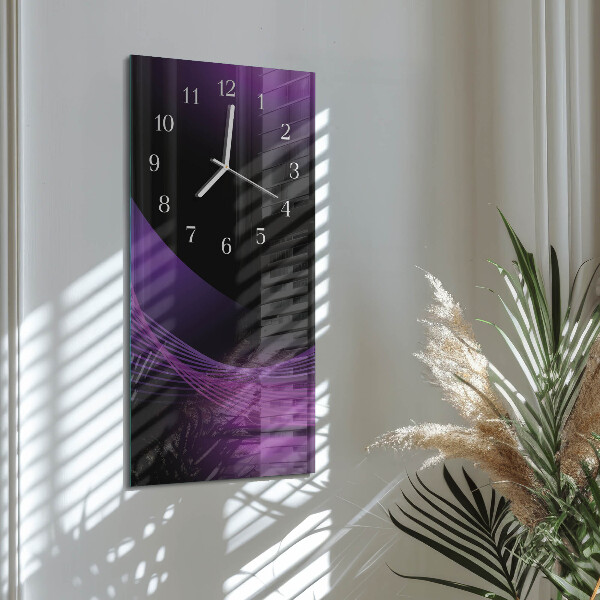 Horloge rectangulaire verticale Abstraction