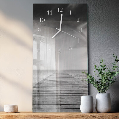 Horloge rectangulaire verticale Pont