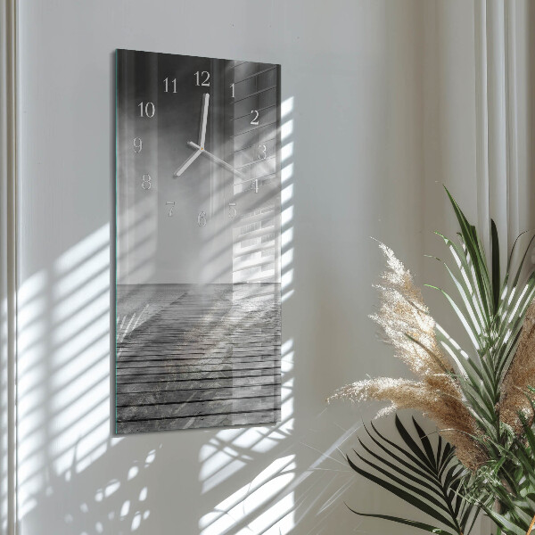 Horloge rectangulaire verticale Pont
