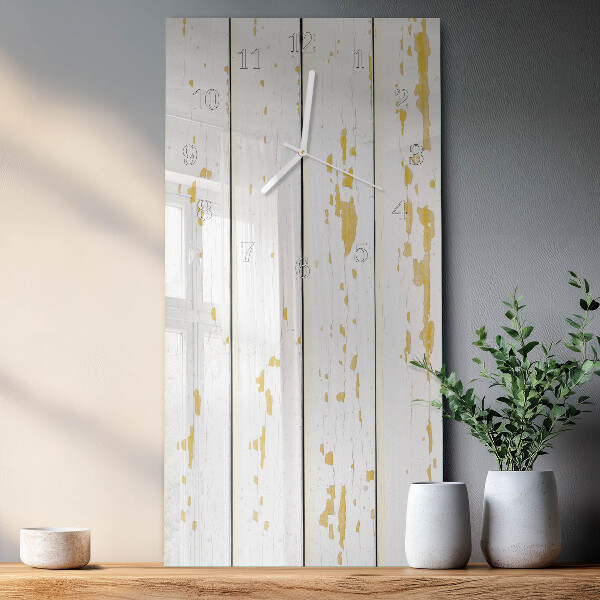 Horloge rectangulaire verticale Plancher en bois