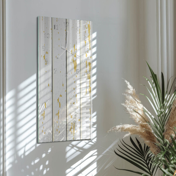 Horloge rectangulaire verticale Plancher en bois
