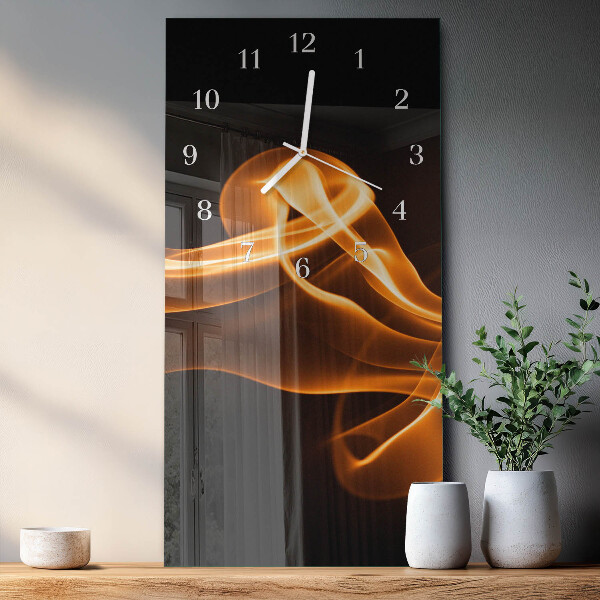 Horloge rectangulaire verticale Abstraction